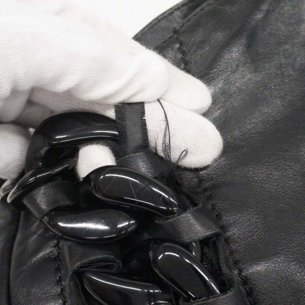 CHANEL Black Lambskin Leather Tote Bag - Picture 6 of 13